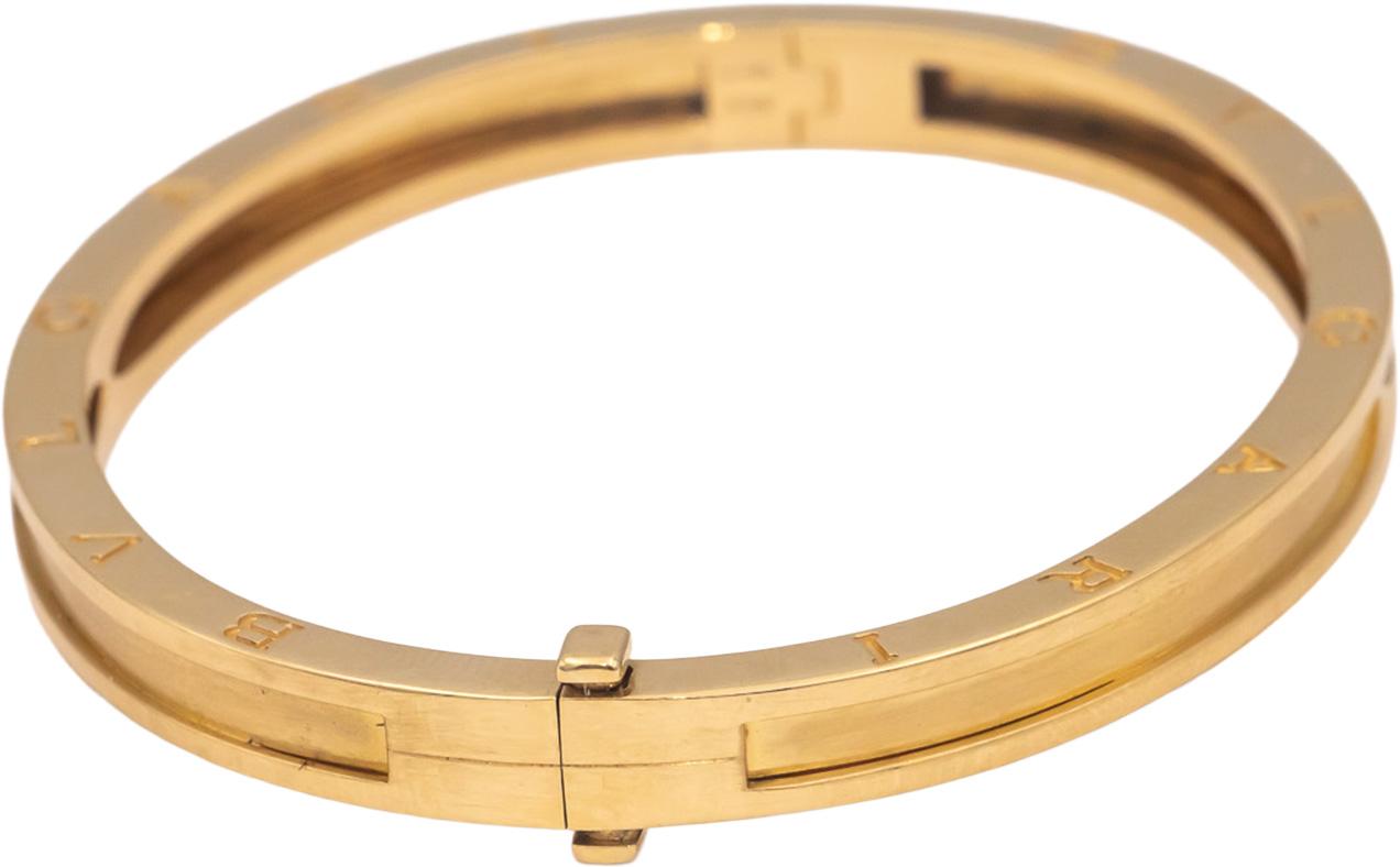BVLGARI 18k Yellow Gold B.zero1 Collection Bangle Bracelet