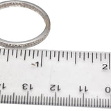 14k White Gold Round Diamond Inside Out Hoop Earrings 0.50CT