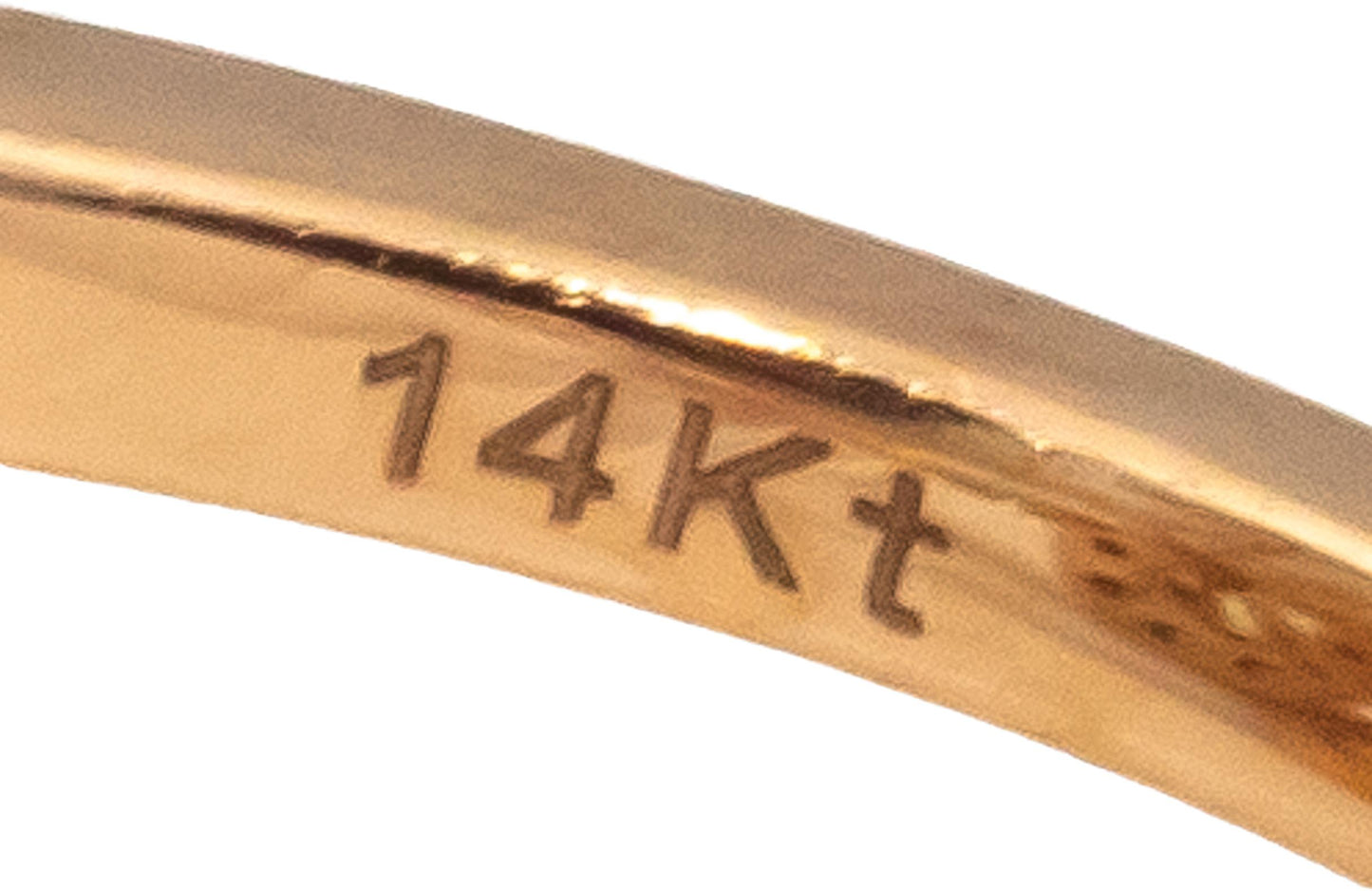 14k Rose Gold Round Diamond Scroll Work Double Ring 0.95CT Size 7.5