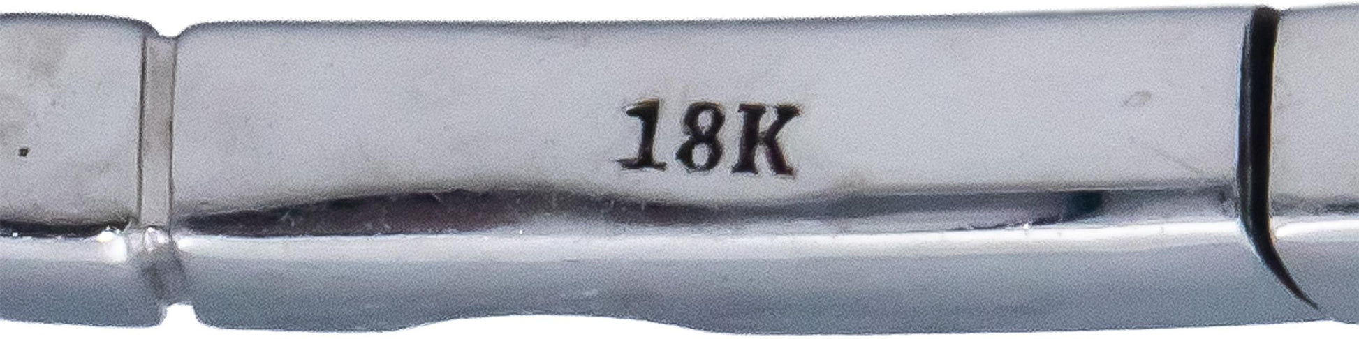 18k White Gold Round Diamond Flexible Bangle Bracelet 2.51CT