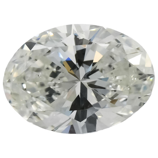 GIA Certified SI1/G Oval Brilliant Cut Diamond Loose Stone 2.0CT