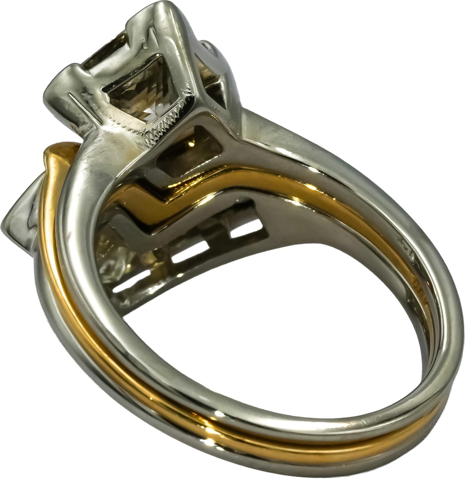 18k & 20k White Yellow Gold VS Diamond Bridal Band Engagement Ring Set 5.50CT