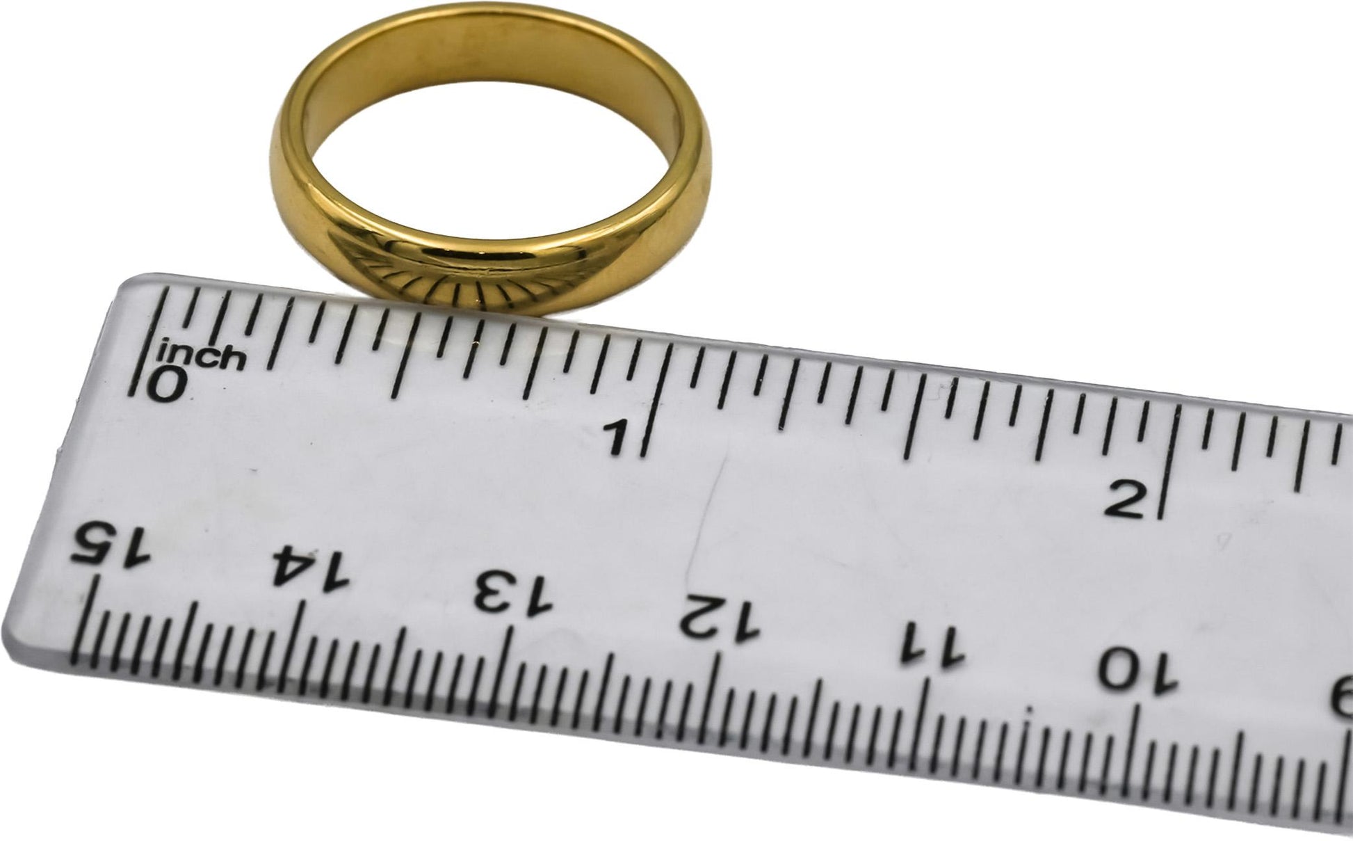 TIFFANY & CO. 18k Yellow Gold 4.6mm Wide Band Ring Size 8.75