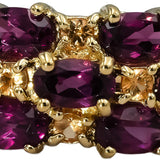 14k Yellow Gold Tourmaline and Citrine Band Ring 1.35CT Size 11