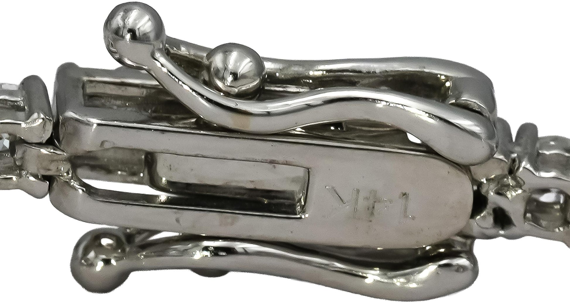14k White Gold VS Round Diamond Tennis Bracelet 2.71CT
