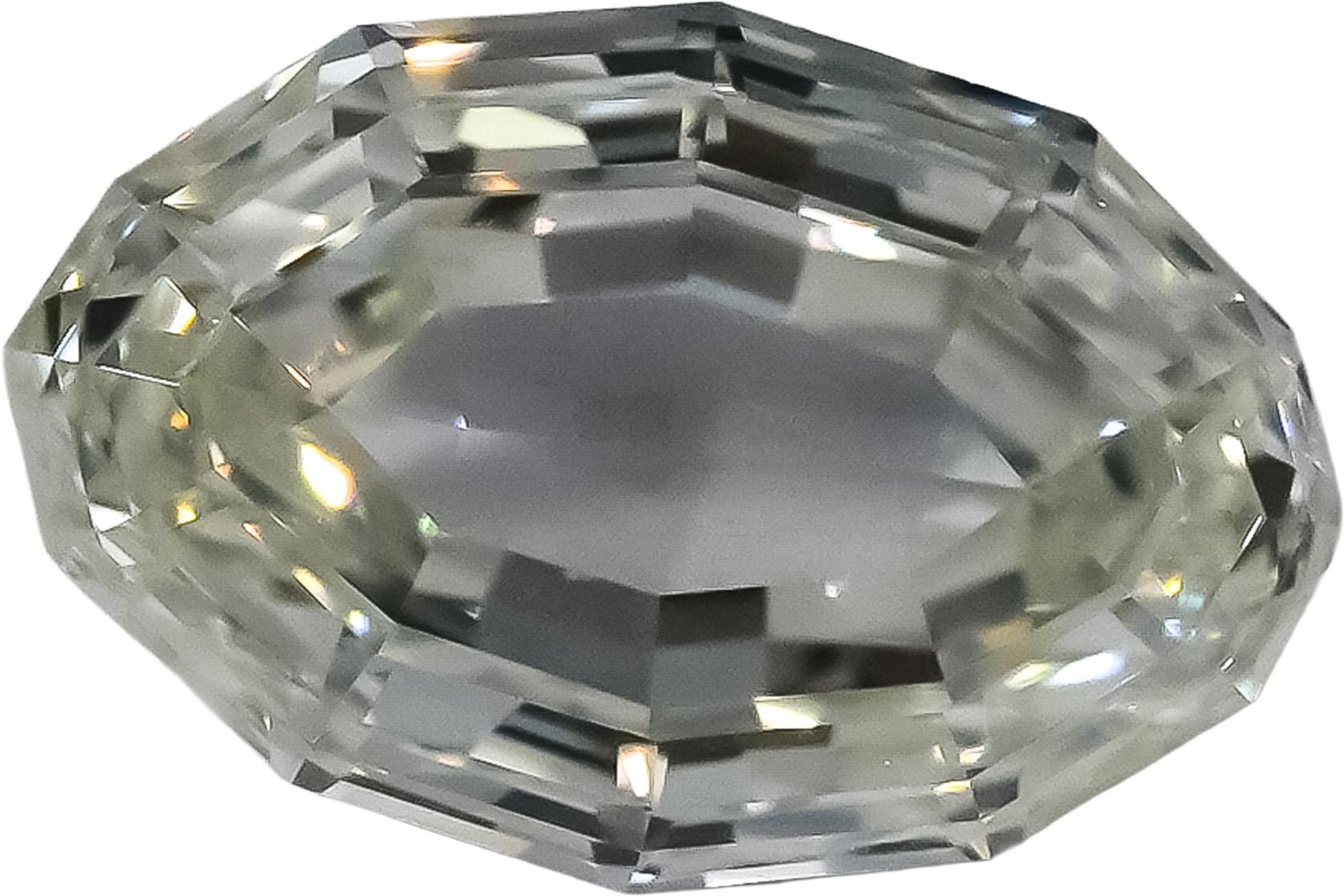 GIA Certified VS1/I Oval Step Cut Natural Diamond Loose Stone 1.00CT