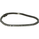 Platinum Round Cut Diamond Tennis Bracelet 3.35CT