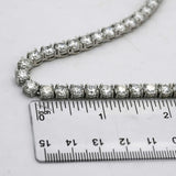 14k White Gold VS Round Lab-Grown Diamond Tennis Necklace 61.24CT