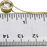 14k Yellow Gold VS Round Lab-Grown Diamond Solitaire Pendant Necklace 1.57CT