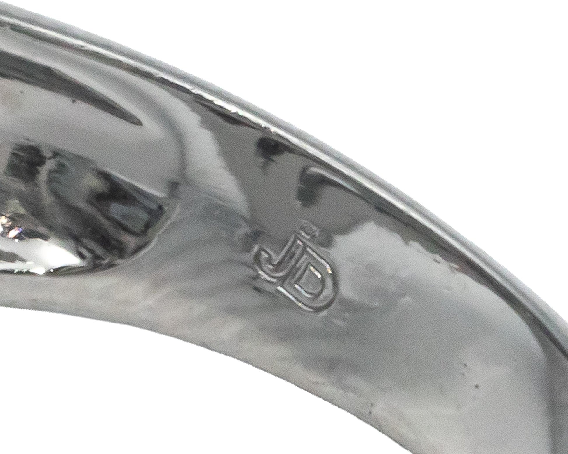 18k White Gold 1.0CT Round Cut Diamond Cluster Ring Size 6.75