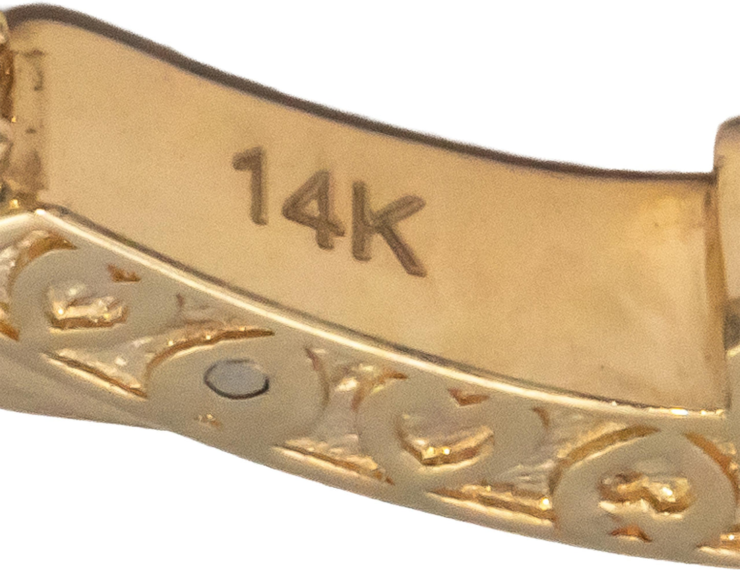 14k Yellow Gold 1.48CT Diamond Inside Out Hoop Earrings