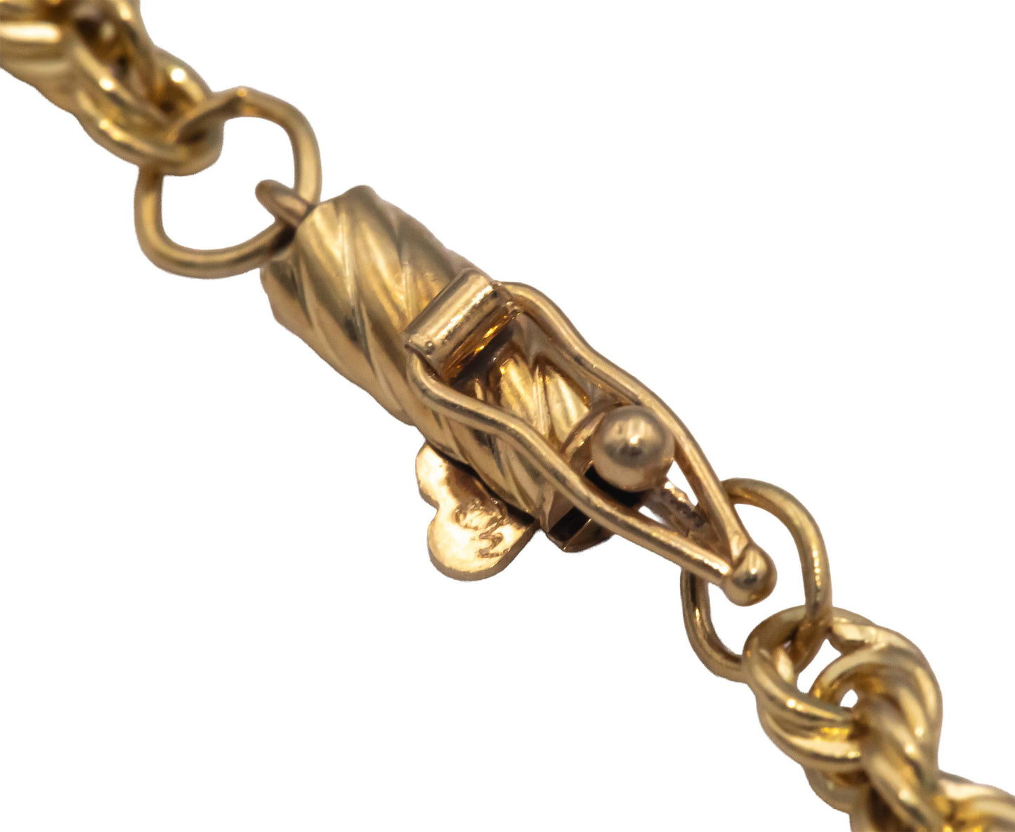 14k Yellow Gold Jewelry 18.25" Long/3.0mm Wide Twisted Rope Chain Necklace