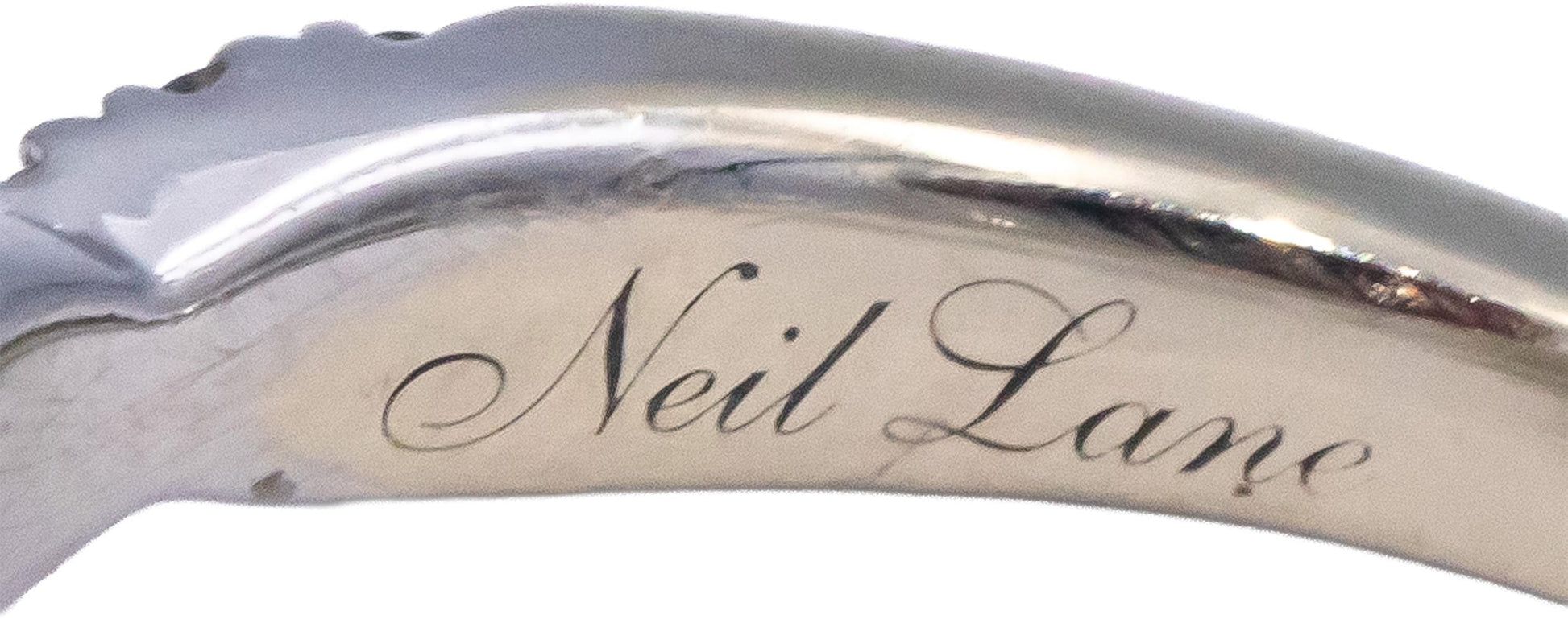 NEIL LANE 14k White Gold 1.0CT Diamond Engagement Ring w/ 0.36CT Center Size 5