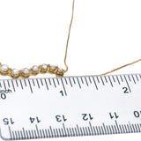 Diamond Round Cut 14k Yellow Gold Journey Pendant Necklace 0.50CT