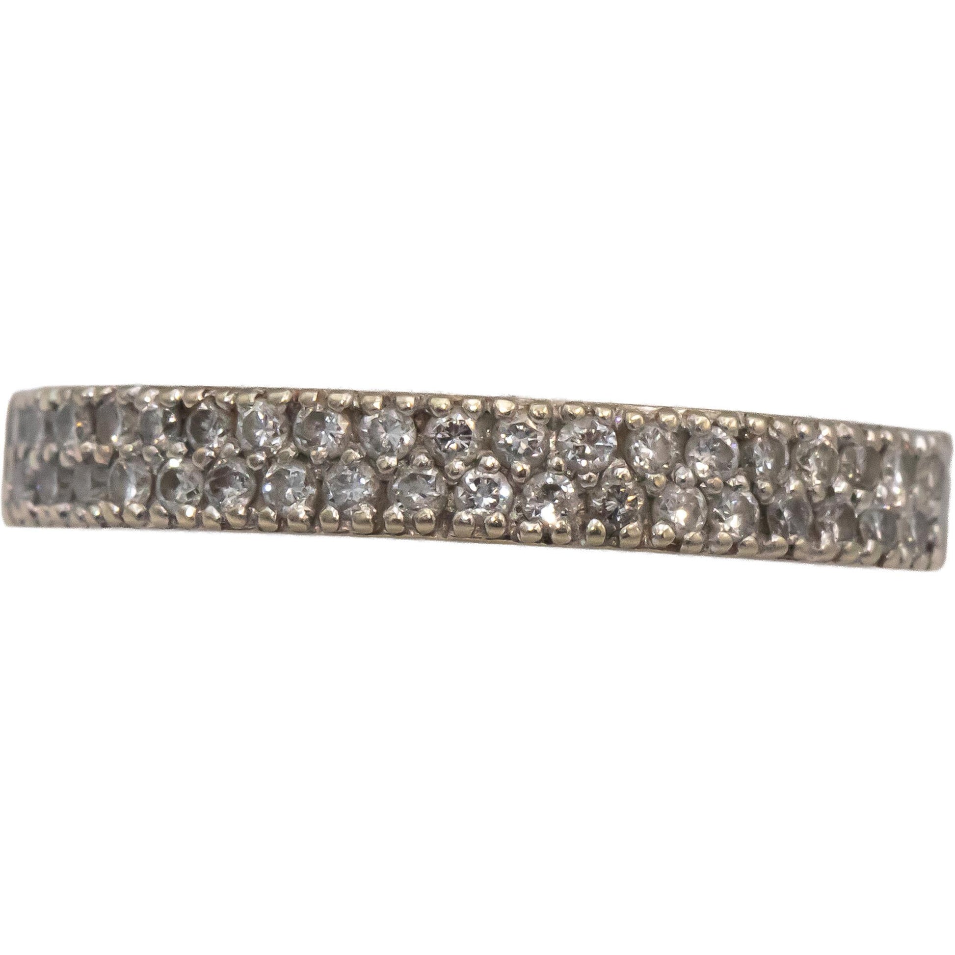 Round Diamond 14k White Gold Jewelry Band Ring 0.50CT Size 7.75