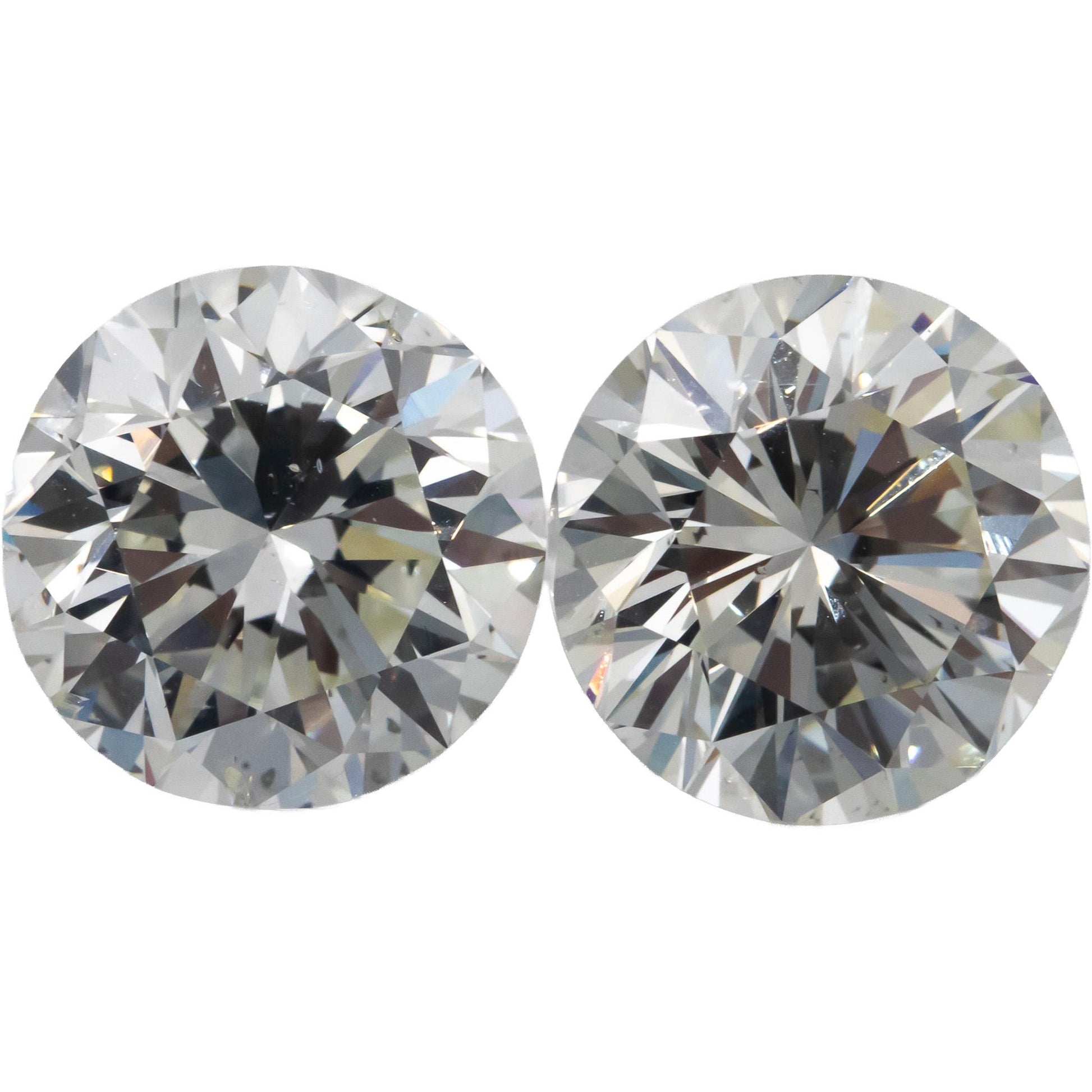 GIA Certified Round Brilliant Diamonds Loose Stones Set of Two 10.01CT Total