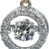 14k White Gold Jewelry Round Diamond Dangle Earrings 1.0CT