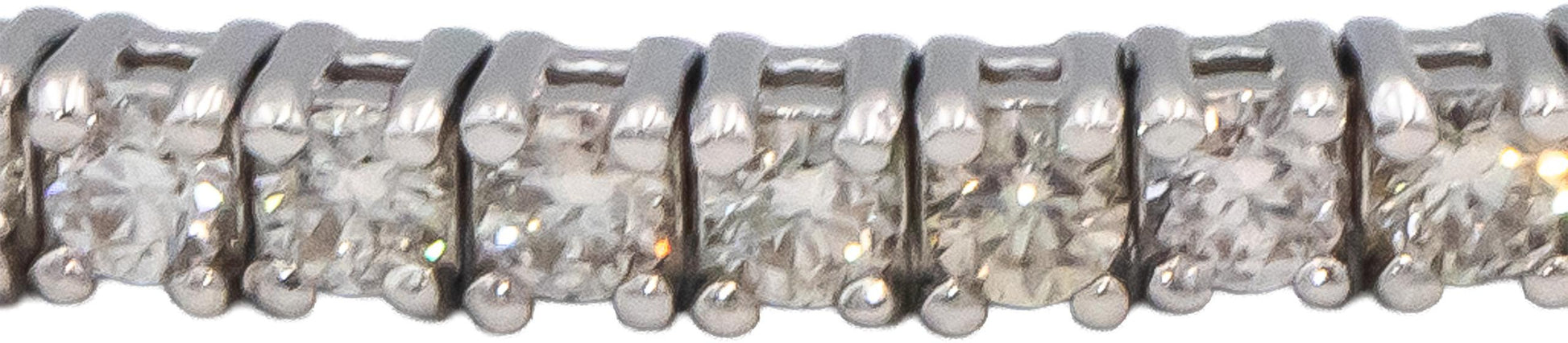 18k White Gold Round Diamond Flexible Bangle Bracelet 2.33CT