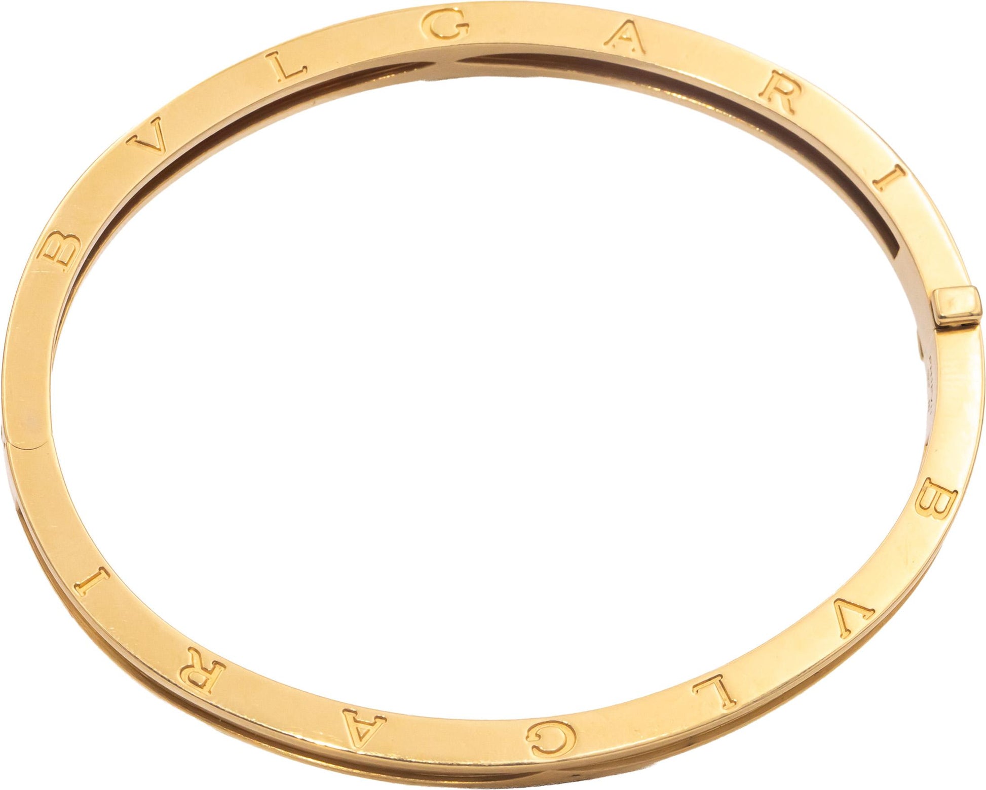 BVLGARI 18k Yellow Gold B.zero1 Collection Bangle Bracelet