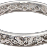 14k White Gold VS Round Diamond Cluster Inside Out Hoop Earrings 8.0CTW