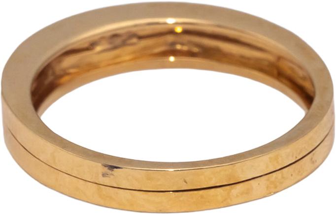 18k Yellow Gold 0.15CT VS Round Diamond Double Row Band Ring 0.15CT Size 7