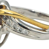 14k Yellow & White Gold Marquise Ruby Round Diamond Ring 0.60CT Size 7.25