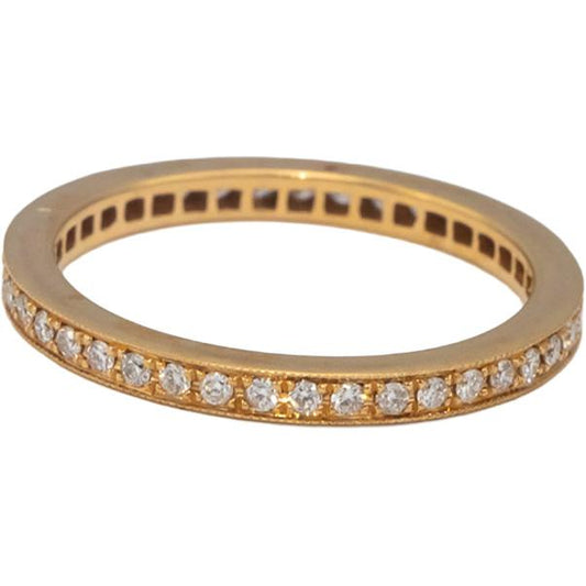 ODELIA 18k Rose Gold 0.50CT Round Diamond Eternity Band Ring 0.50CT Size 6.5
