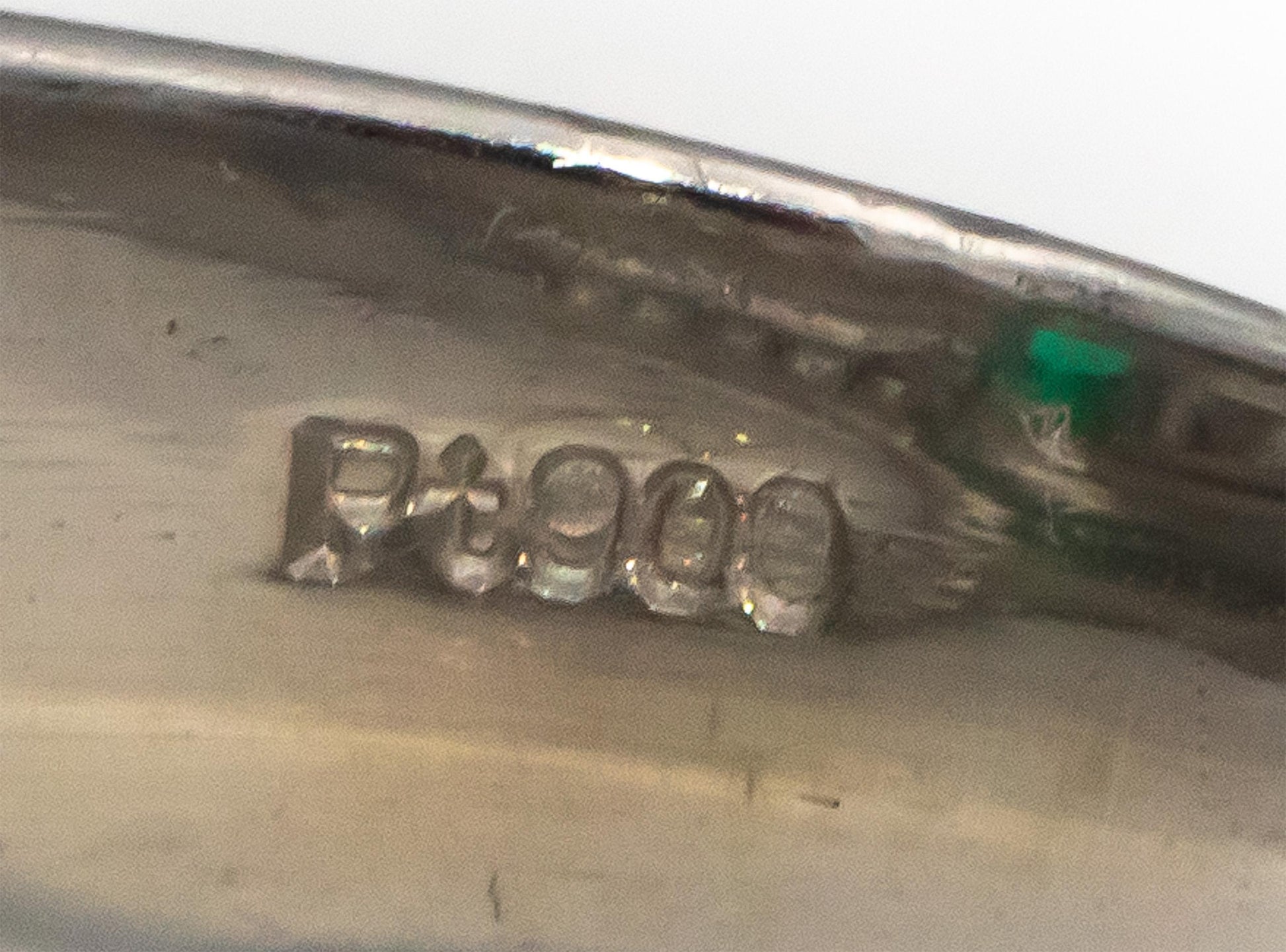 Platinum VS Diamond & Emerald Cocktail Ring 1.34CT Size 7.75