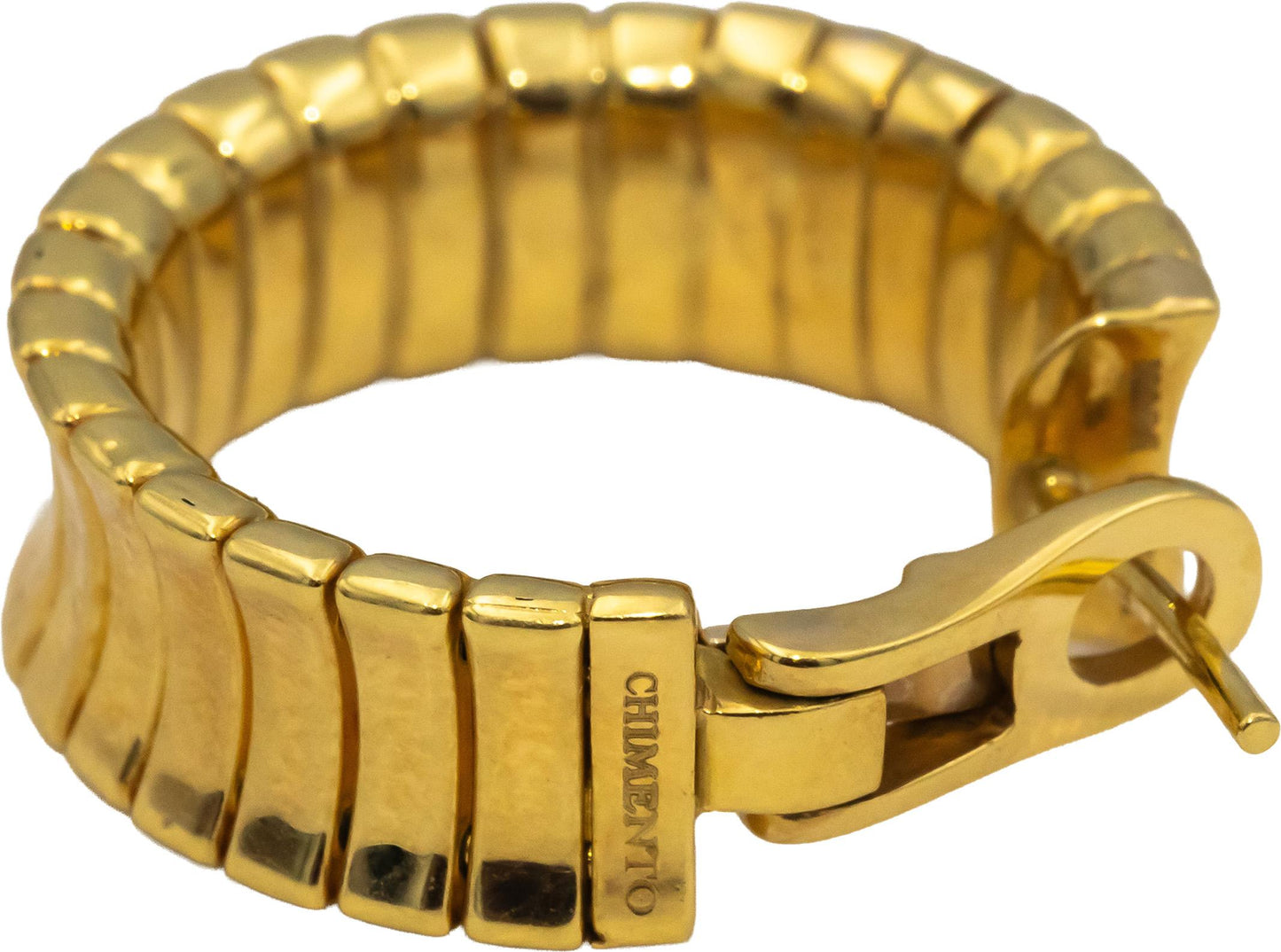 CHIMENTO 18k Yellow & White Gold Round VS Diamond Hoop Earrings 0.15CT