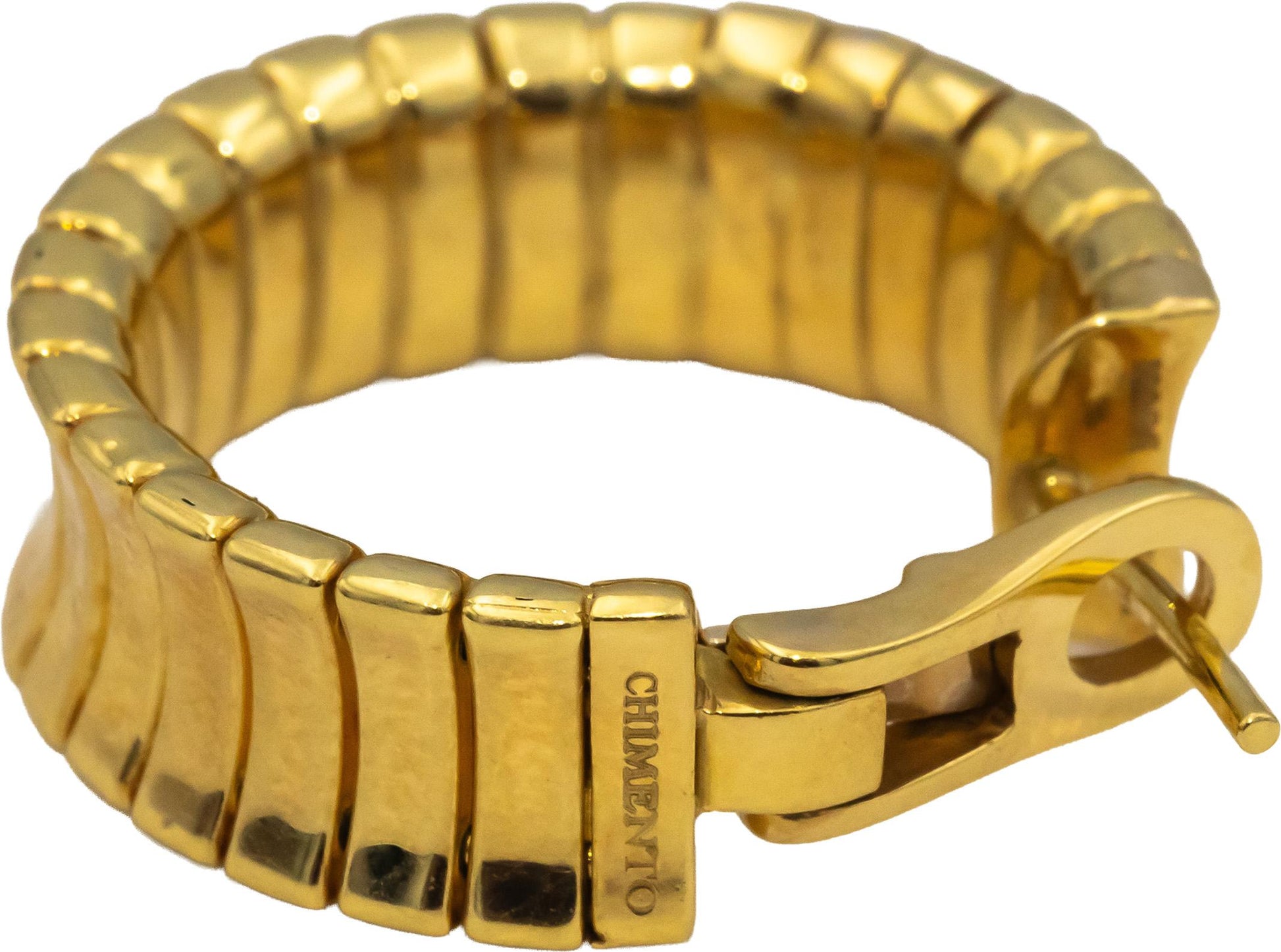 CHIMENTO 18k Yellow & White Gold Round VS Diamond Hoop Earrings 0.15CT