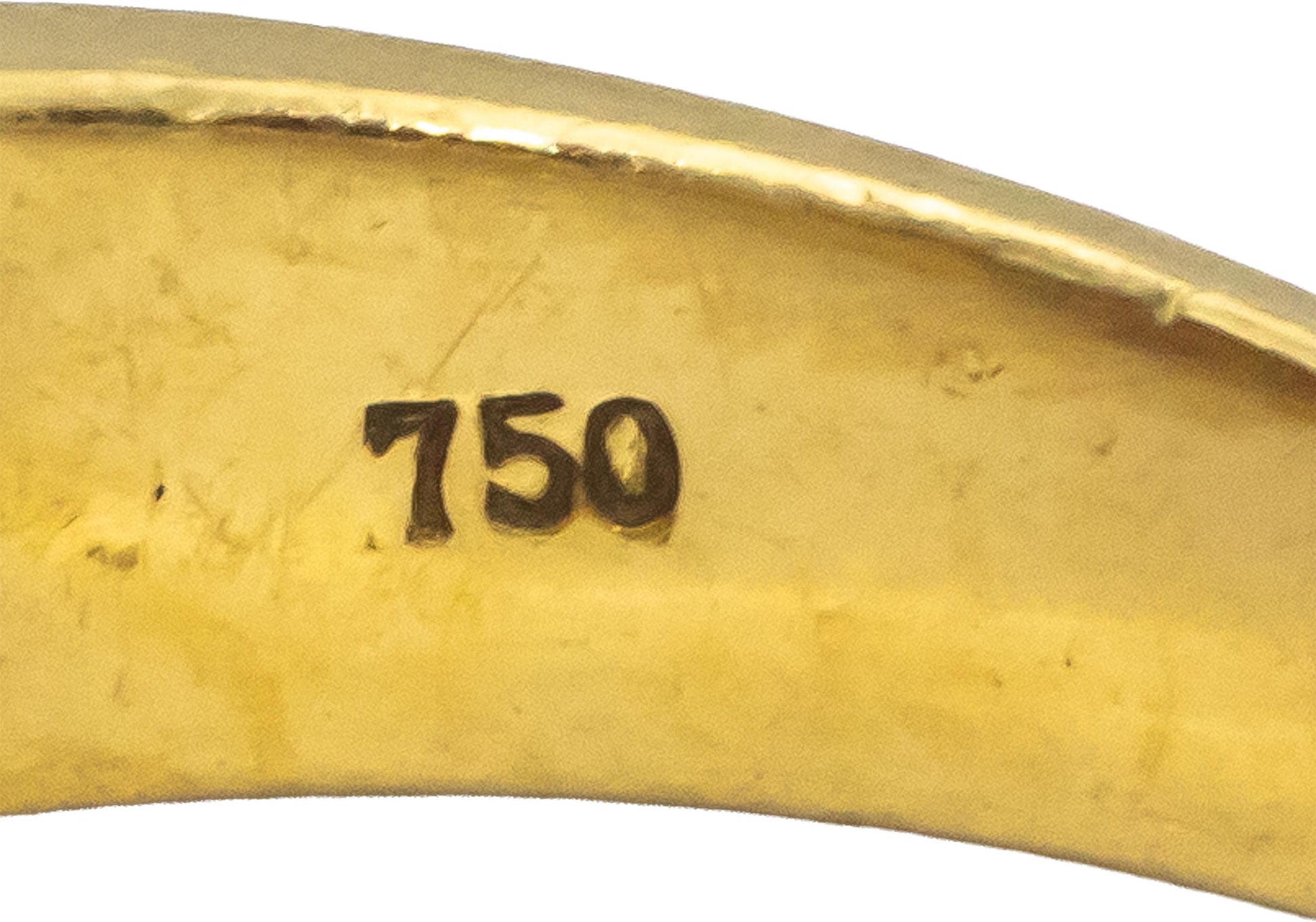 18k Yellow Gold Square Ruby Round Diamond Band Ring 0.66CTW Size 8.5