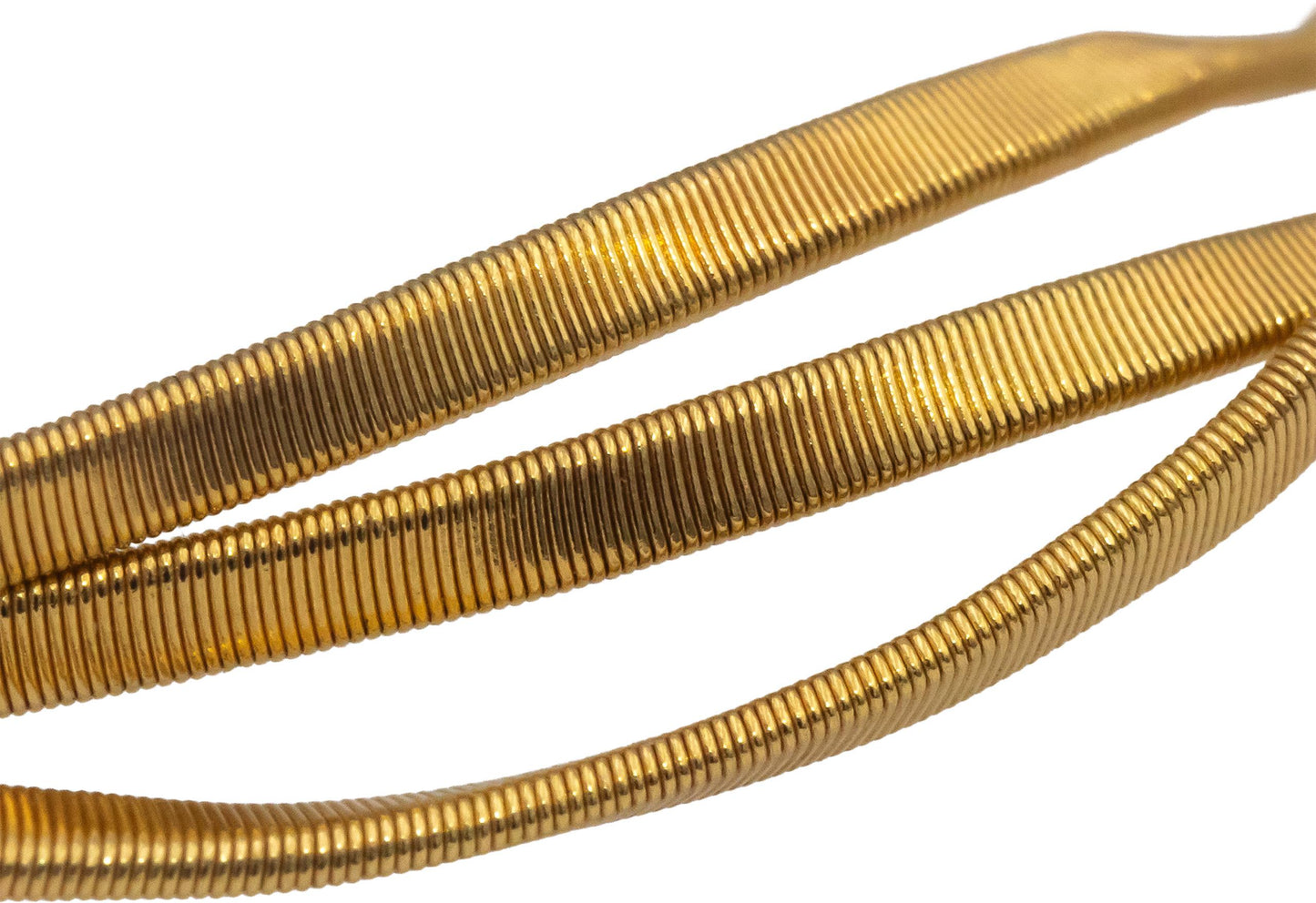 MARCO BICEGO 18k Yellow Gold 3-Band Interlocking Bangle Bracelet