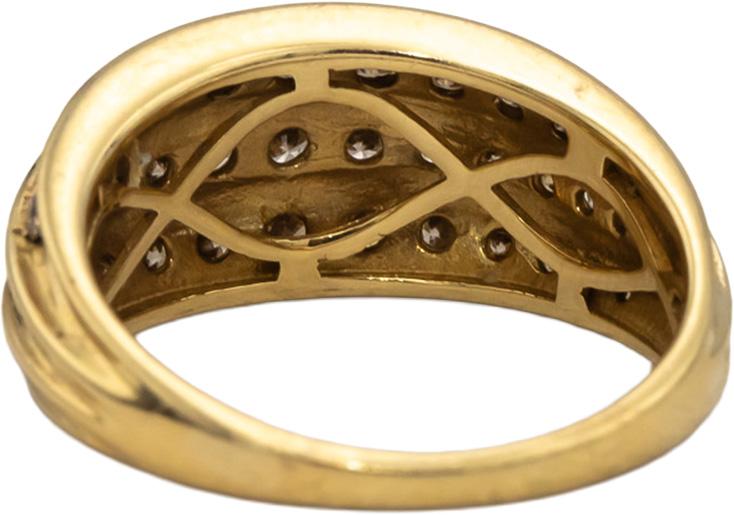 14k Yellow Gold Round Channel Set Diamond Band Ring 0.75CT Size 7.25