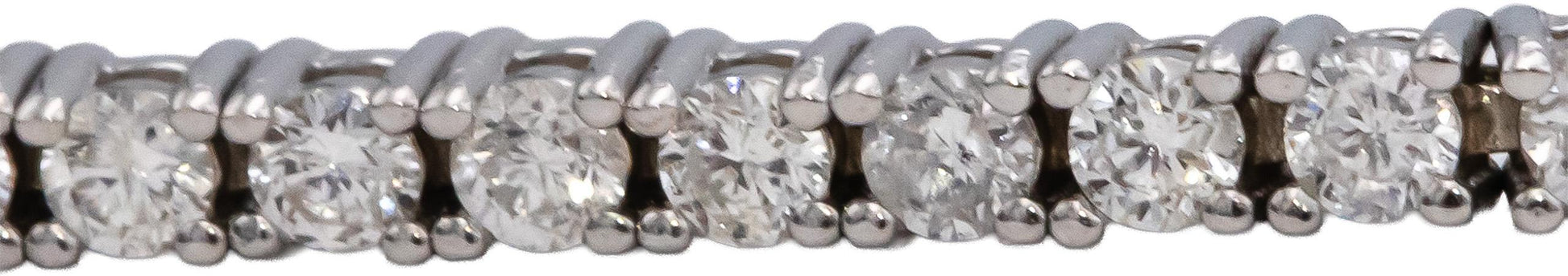 14k White Gold Round Diamond Tennis Bracelet 1.90CT