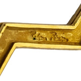 TIFFANY & CO. Vintage 18k Yellow Gold Paloma Picasso Zig Zag Stud Earrings