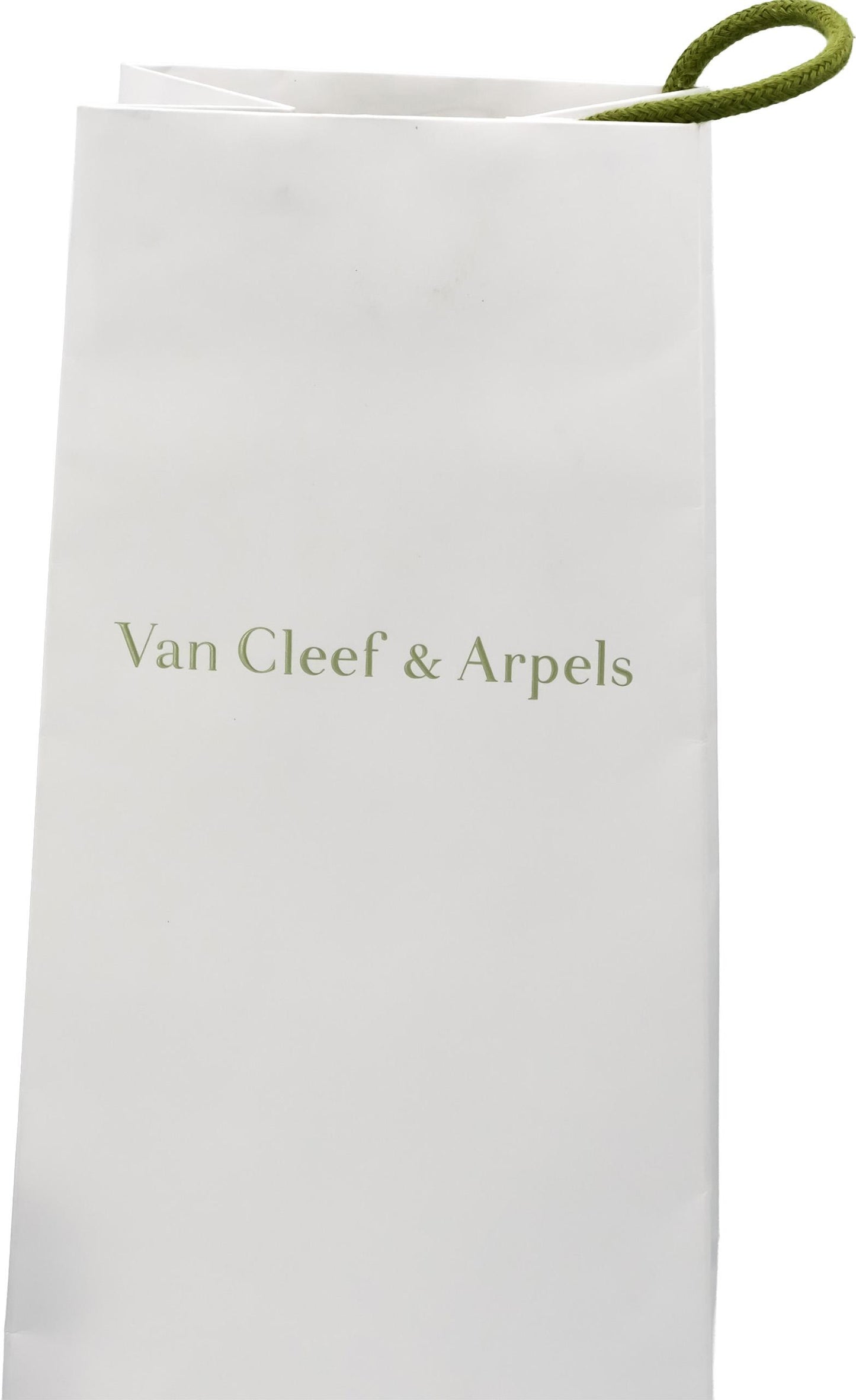 VAN CLEEF & ARPELS 18k White Gold Alhambra Mother of Pearl Earrings w Box Papers