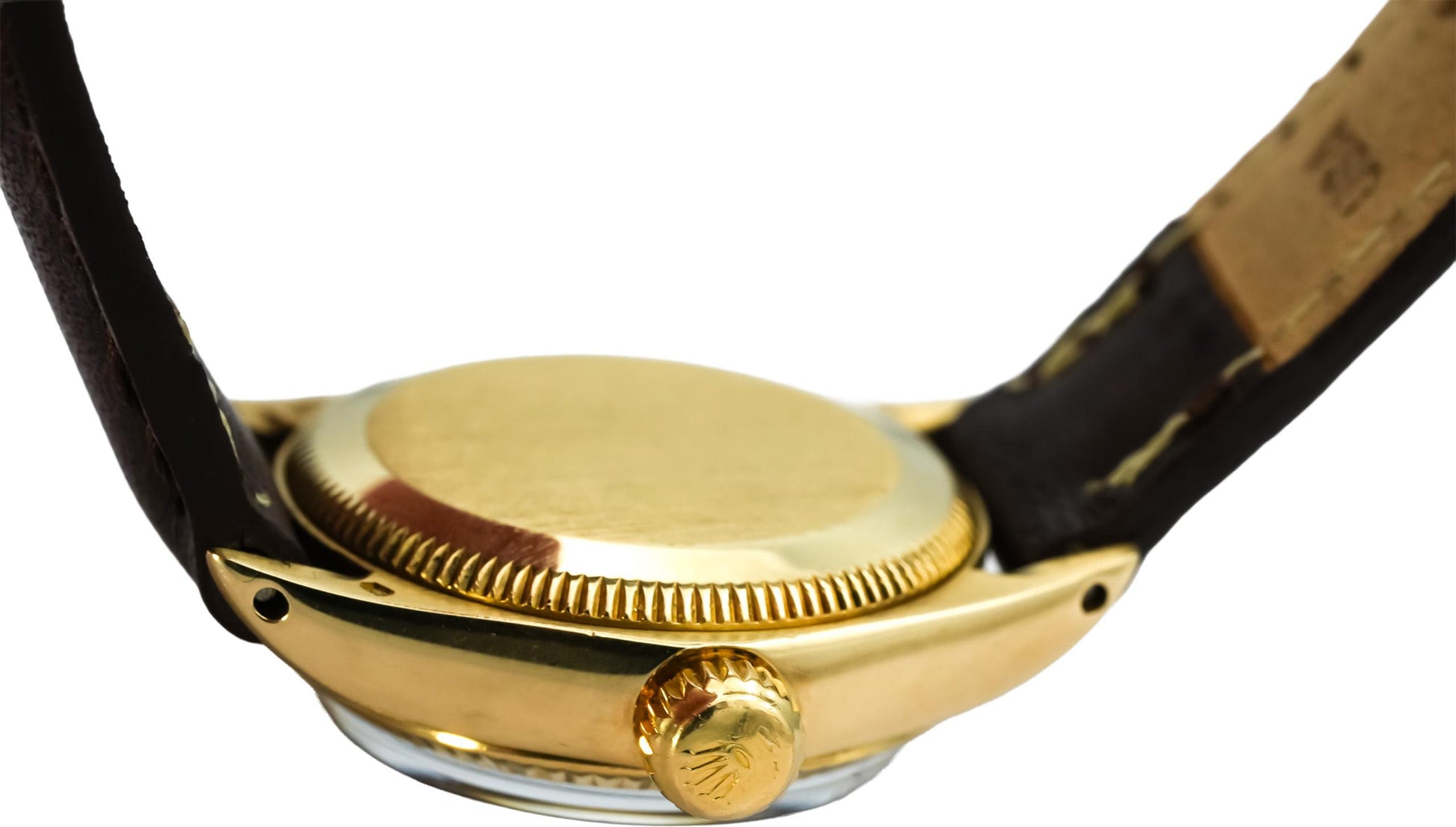 ROLEX Vintage 14k Yellow Gold Lady Oyster Perpetual Manual Winding Watch