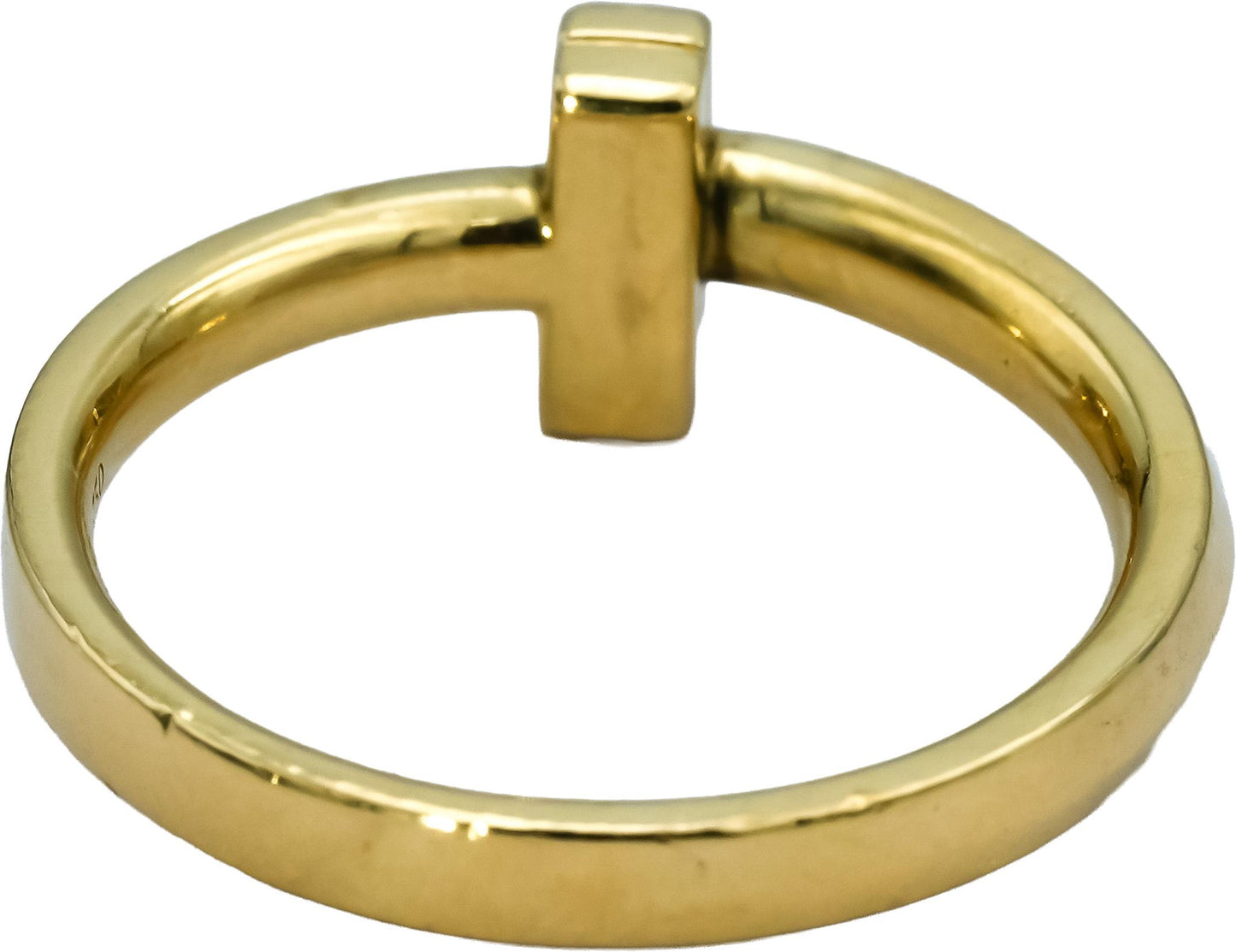TIFFANY & CO. 18k Yellow Gold Tiffany T1 Ring Size 6.25 w/ Pouch and Receipt