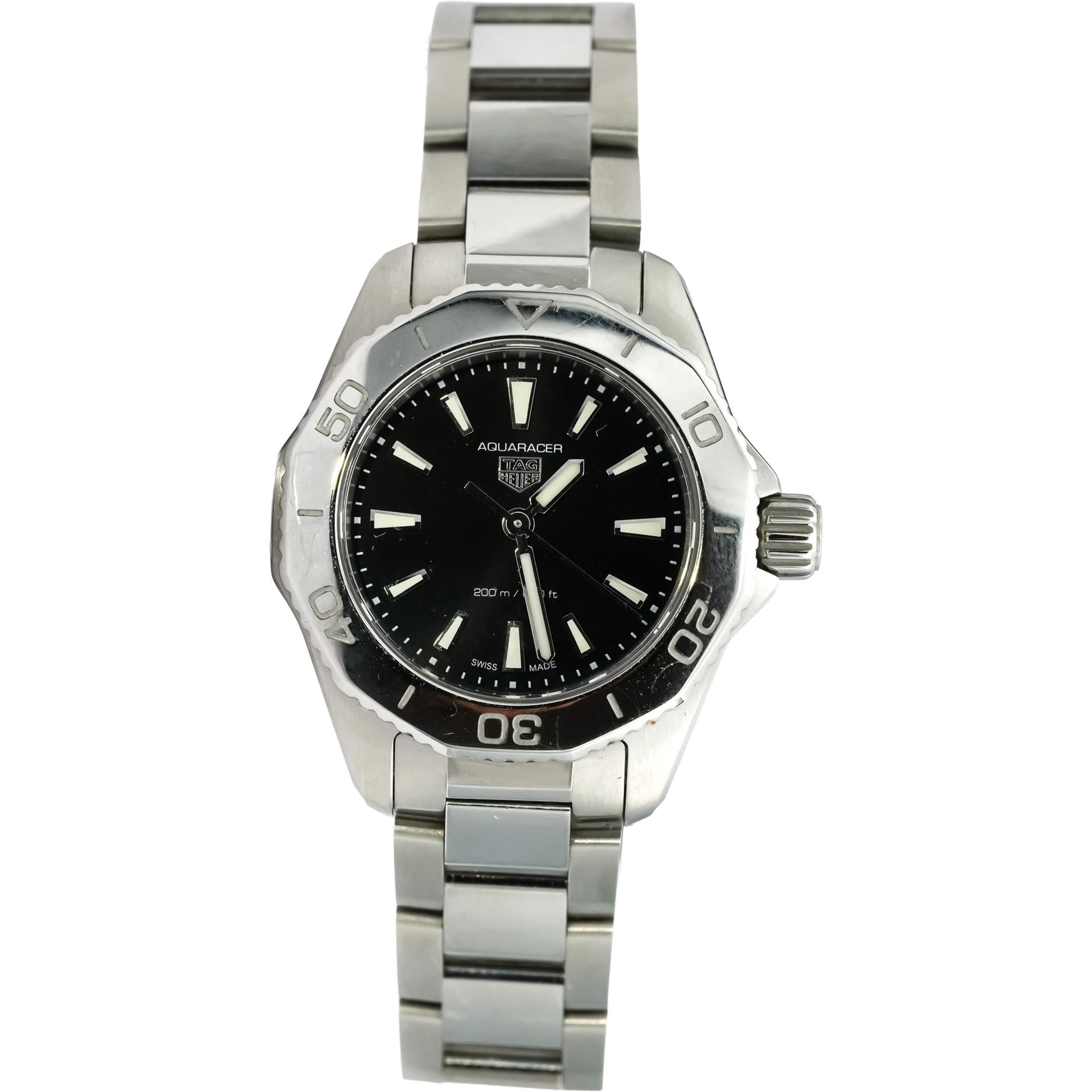 TAG HUER Stainless Steel Aquaracer Professional 200 Ladies Watch w/ Box & Papers