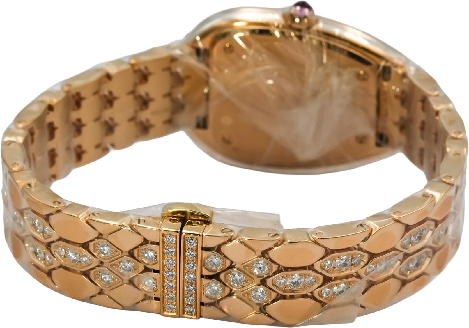 BVLGARI 18k Rose Gold Serpenti Seduttori All Factory Ladie's Watch w/ B & P $55k