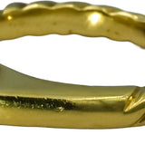 DAVID YURMAN 18k Yellow Gold Cushion Cut Peridot Cocktail Ring Size 6
