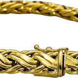 TIFFANY & CO. 18k Yellow Gold Byzantine Bracelet 9.5mm Wide