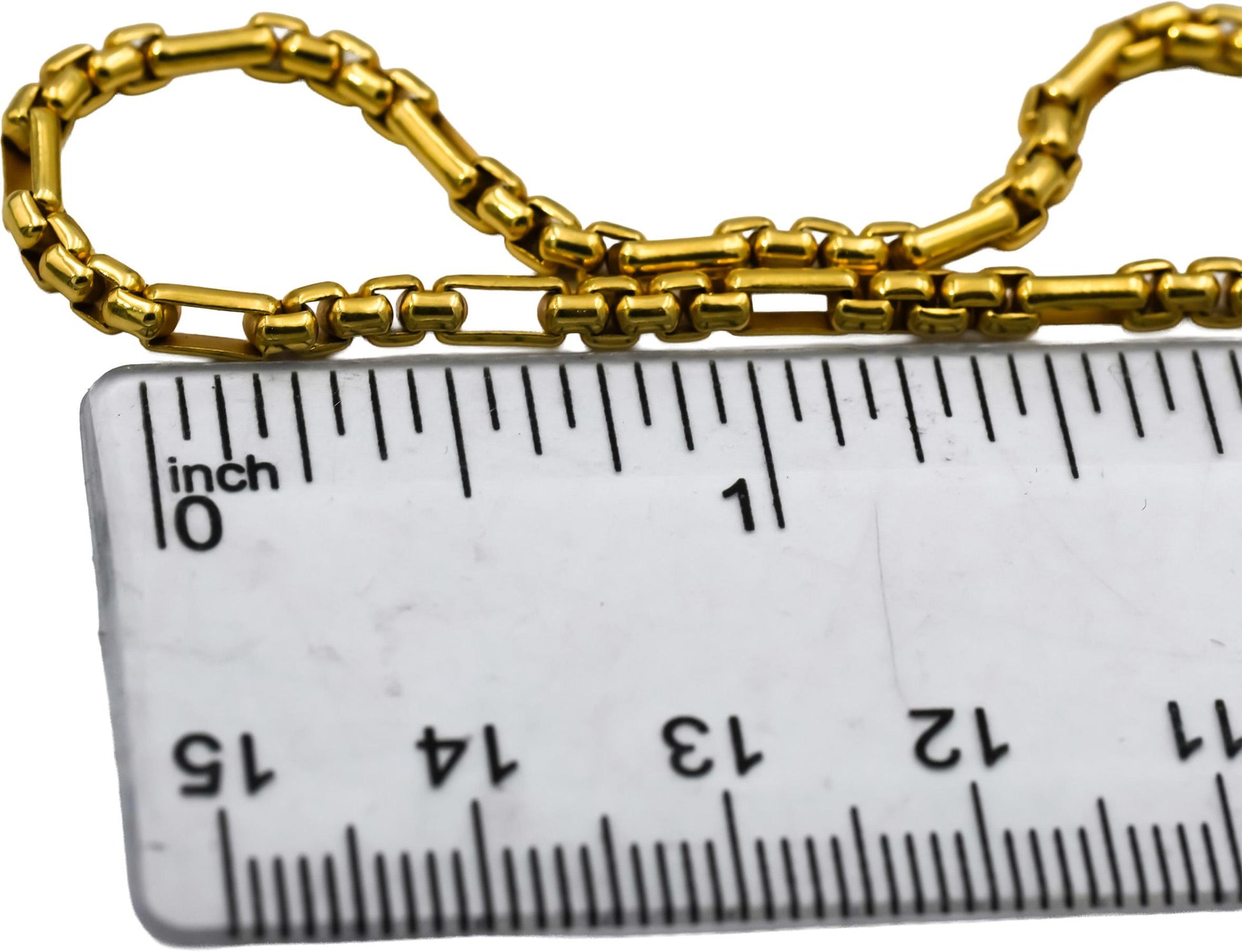 DAVID YURMAN 18k Yellow Gold 3mm Wide Chain Necklace 9700 Retail Value