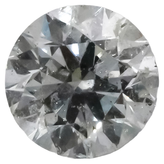 HRD Certified I1/E Round Cut Natural Diamond Loose Stone 3.01CT