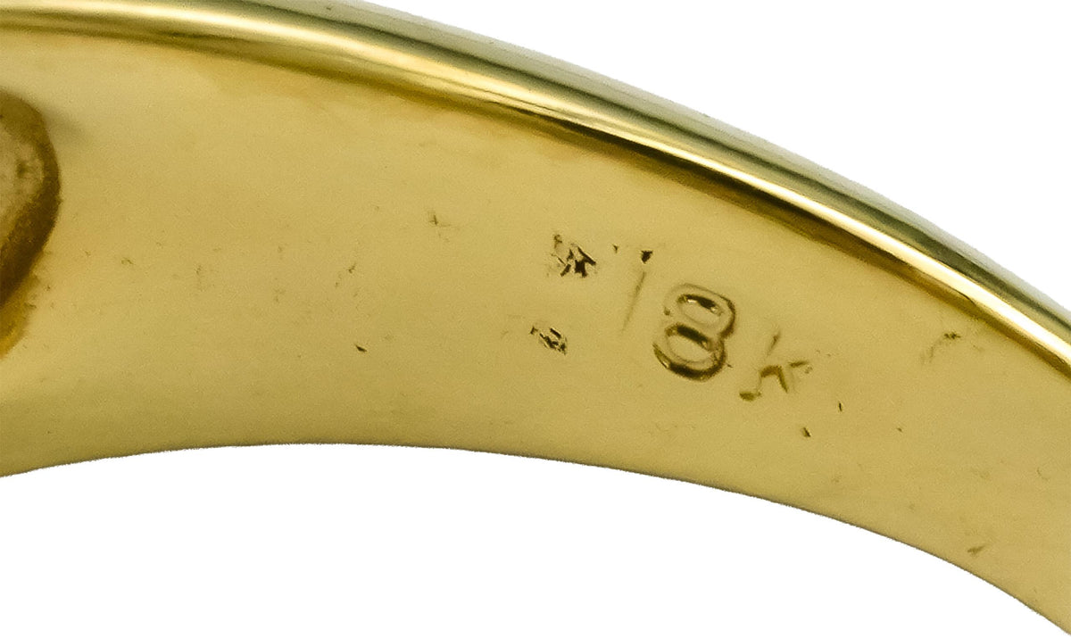 18k Yellow Gold VS Round Diamond Ring 1.40CT Size 5.25