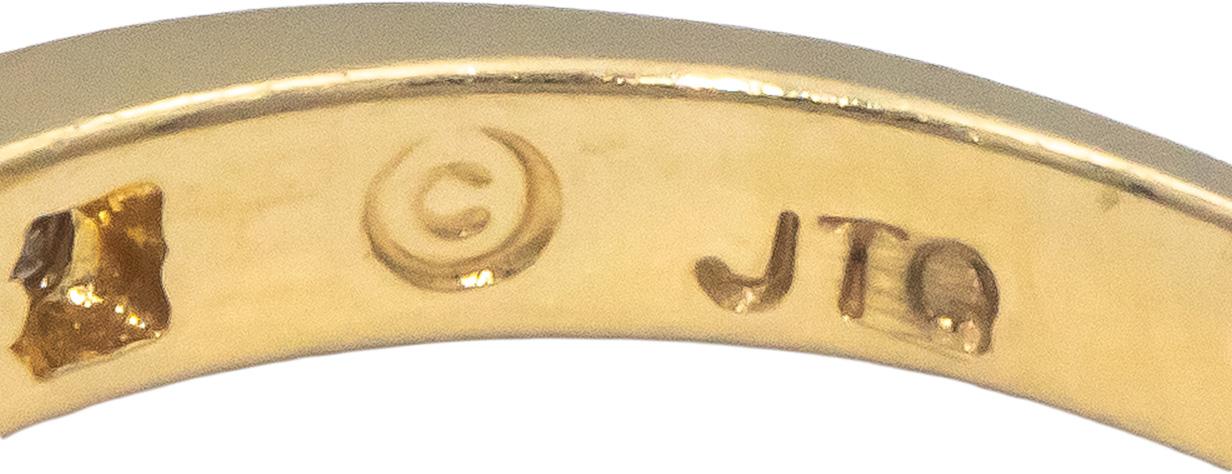 14k Yellow Gold 0.33CT Diamond Band Ring Size 6.25