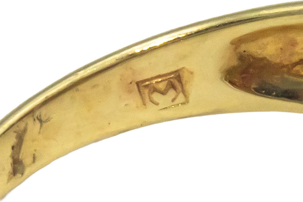 14k Yellow Gold Diamond and Ruby Cocktail Ring 1.0CT Size 7.5