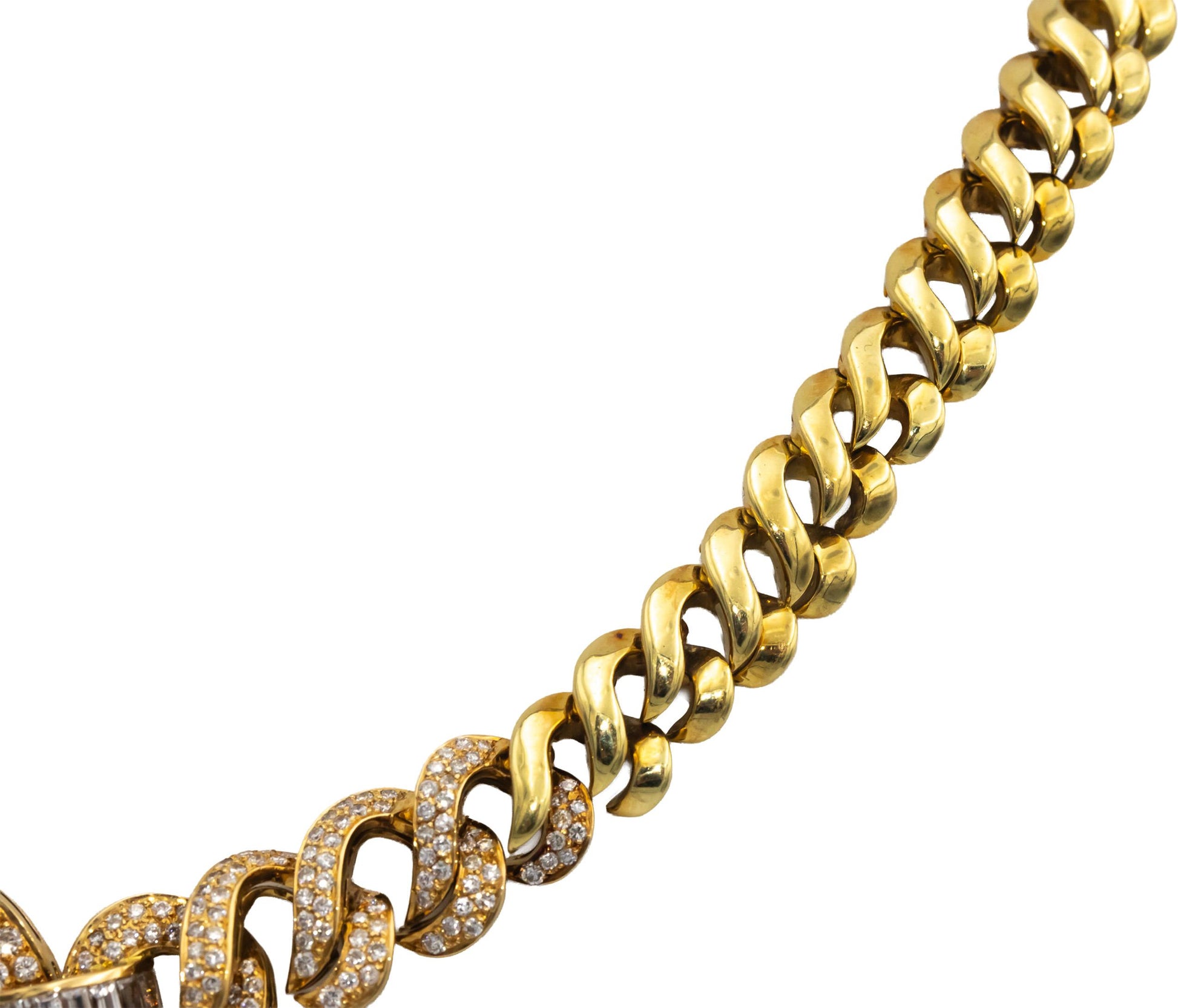 GIA Certified Diamond & Heated Heart Sapphire 18k Gold Formal Necklace 17.75CT