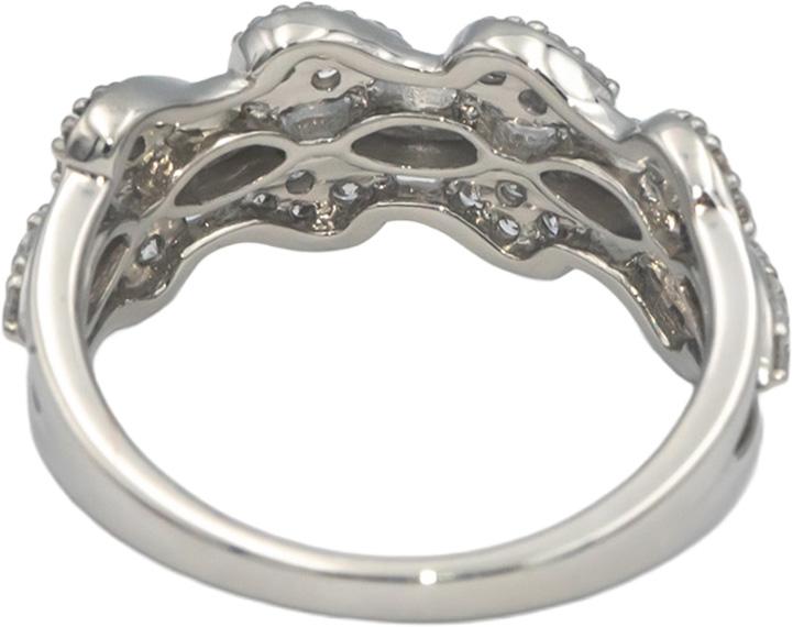 LE VIAN Platinum Round Diamond Ring 0.60CT Size 6.5 - $4800 Retail Value