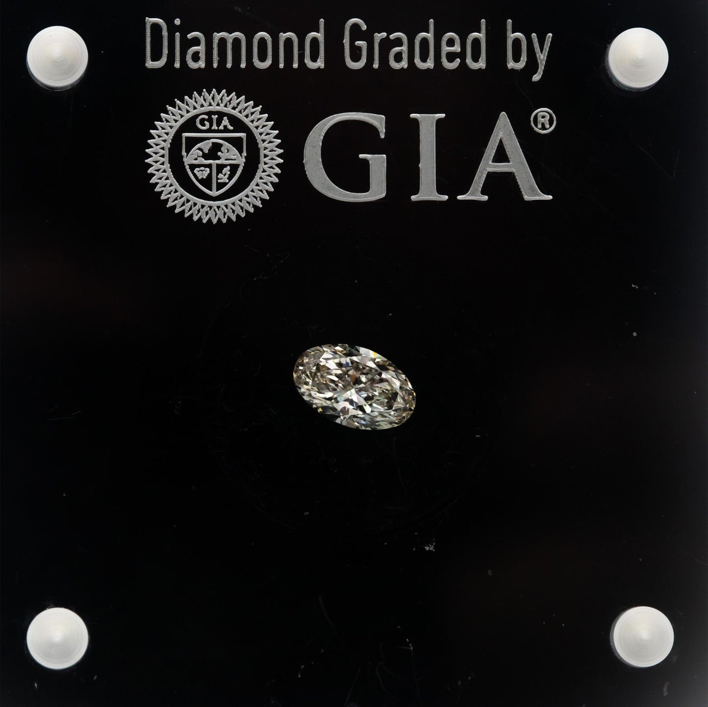 GIA Certified 1.00CT SI2/K,Faint Brown Oval Cut Loose Diamond